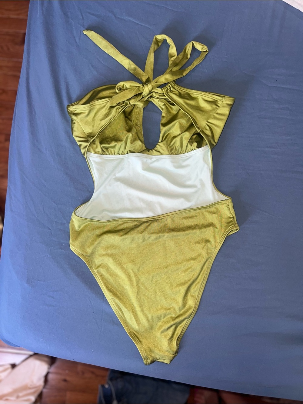 x JoJo Tulum Cutout Tie Back Cheeky One-Piece Swimsuit - Picture 3 of 7